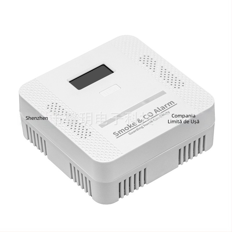 Detector CO și fum 2-in-1, wireless, detecție 360°, montaj pe tavan, model XY-S510COM