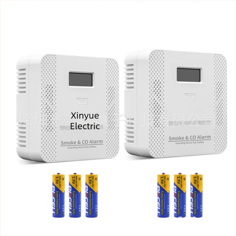 Detector CO și fum 2-in-1, wireless, detecție 360°, montaj pe tavan, model XY-S510COM