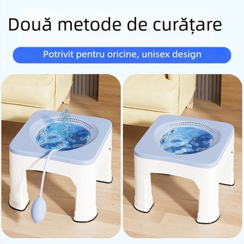 Basină de baie din plastic pentru hemoroizi și îngrijire a prostatei, cu design înălțat – aparat de scufundare fără aplecări pentru adulți
