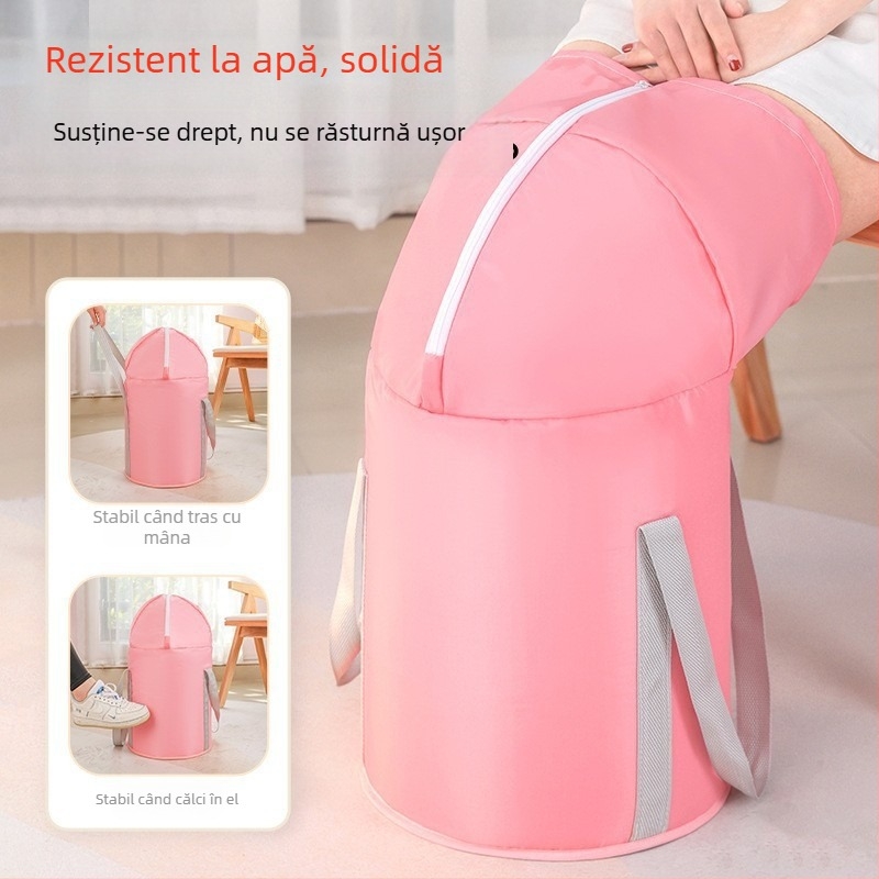 Thesonxuan vas pentru înmuierea picioarelor din poliester twill, stil butoi, pentru adulți