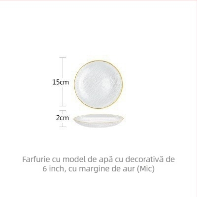 Set de boluri și farfurii din sticlă, adânci, oval, stil modern minimalist, suprafață vopsită cu spray