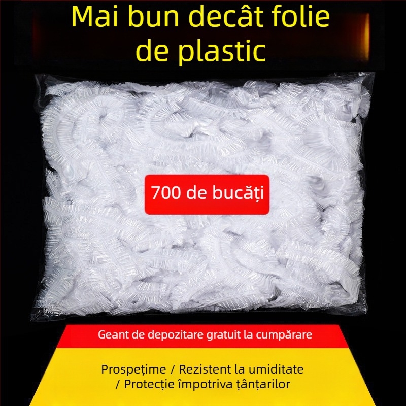 Capac pentru folie de conservare, de unică utilizare - uz casnic, PE, -60°C–140°C, 12+ buc.