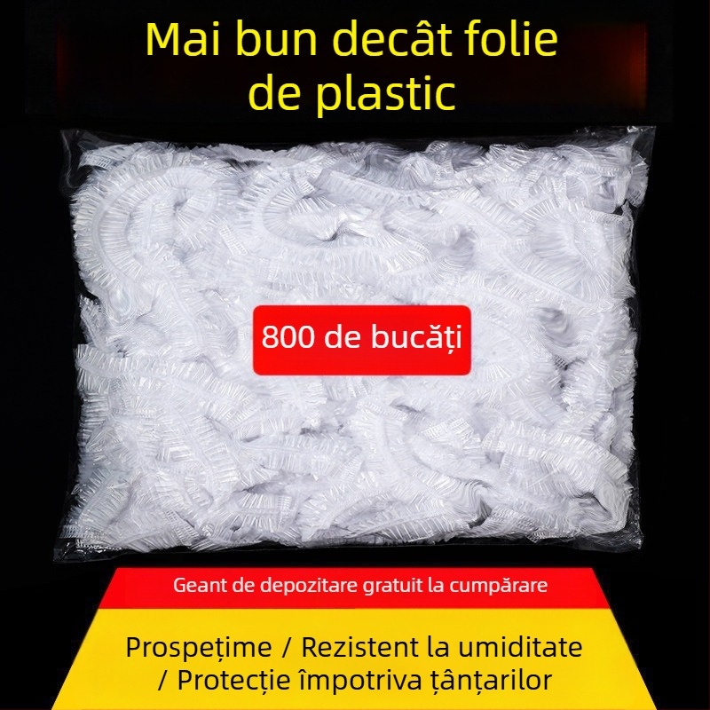 Capac pentru folie de conservare, de unică utilizare - uz casnic, PE, -60°C–140°C, 12+ buc.