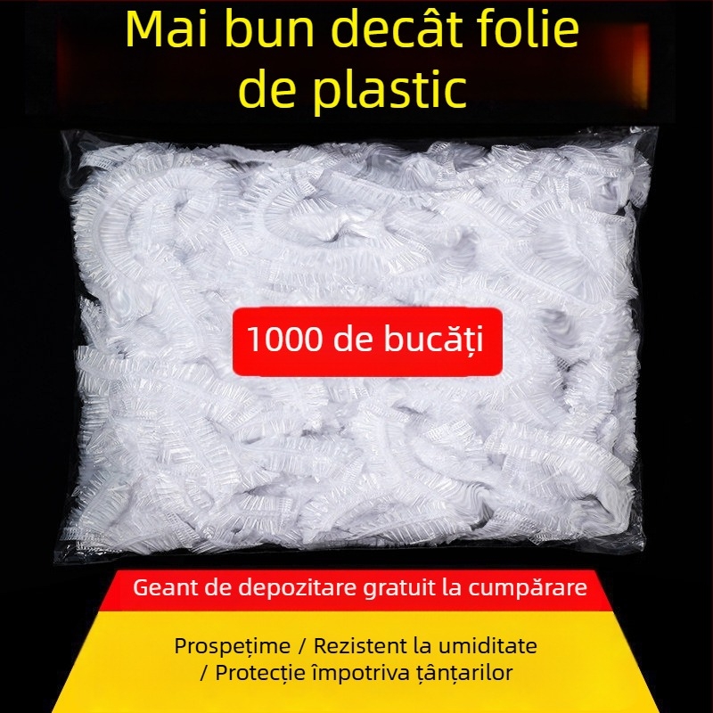 Capac pentru folie de conservare, de unică utilizare - uz casnic, PE, -60°C–140°C, 12+ buc.