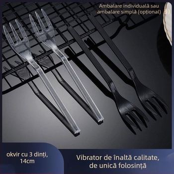 Furculiță pentru fructe, plastic, marcă Liheng, stil modern minimalist, imprimare logo disponibil