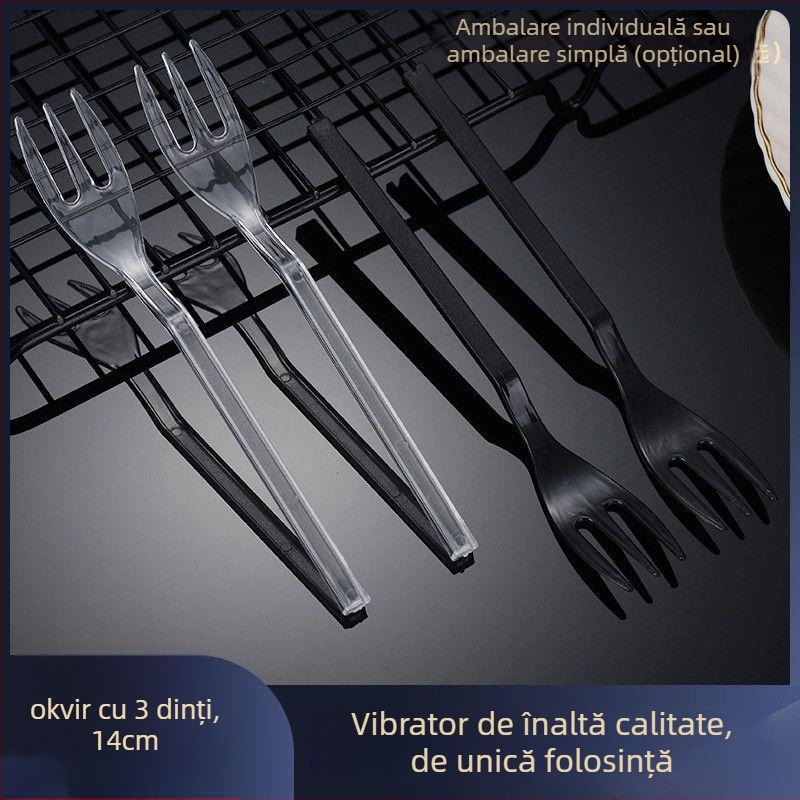 Furculiță pentru fructe, plastic, marcă Liheng, stil modern minimalist, imprimare logo disponibil