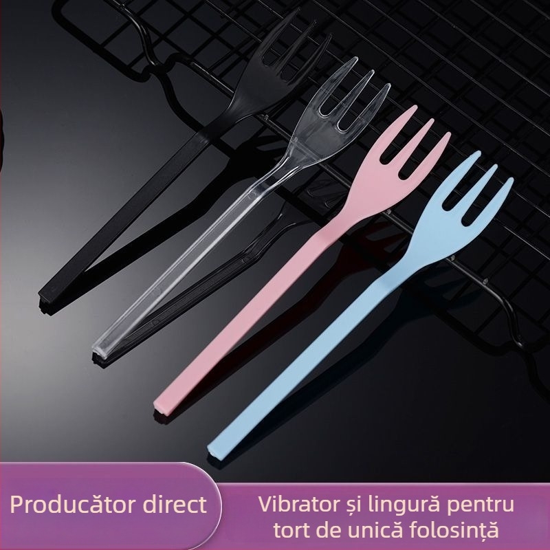 Furculiță pentru fructe, plastic, marcă Liheng, stil modern minimalist, imprimare logo disponibil