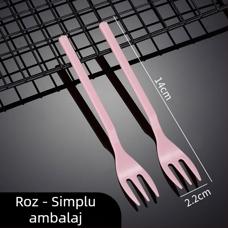 Furculiță pentru fructe, plastic, marcă Liheng, stil modern minimalist, imprimare logo disponibil