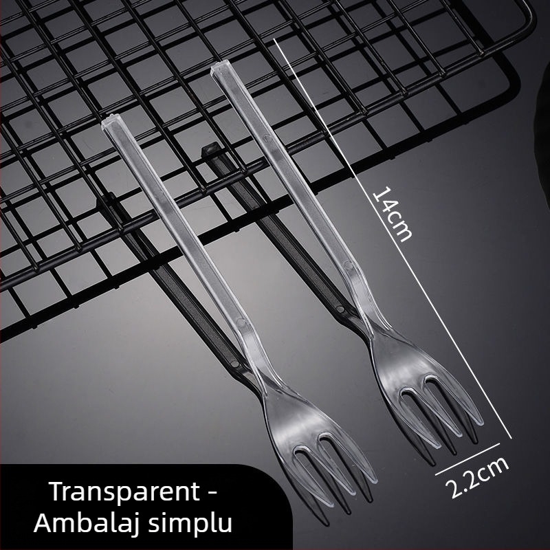 Furculiță pentru fructe, plastic, marcă Liheng, stil modern minimalist, imprimare logo disponibil