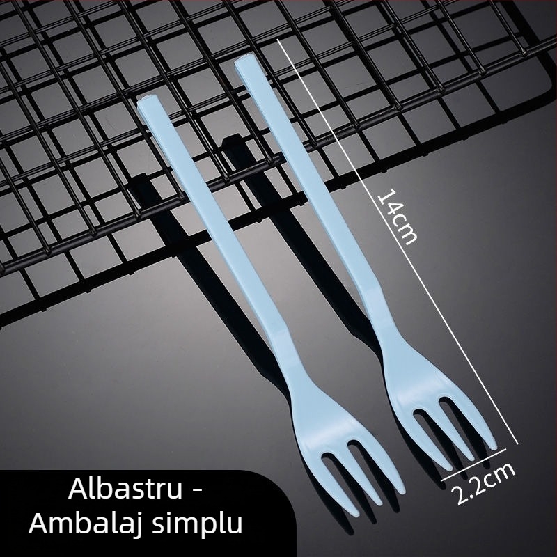Furculiță pentru fructe, plastic, marcă Liheng, stil modern minimalist, imprimare logo disponibil