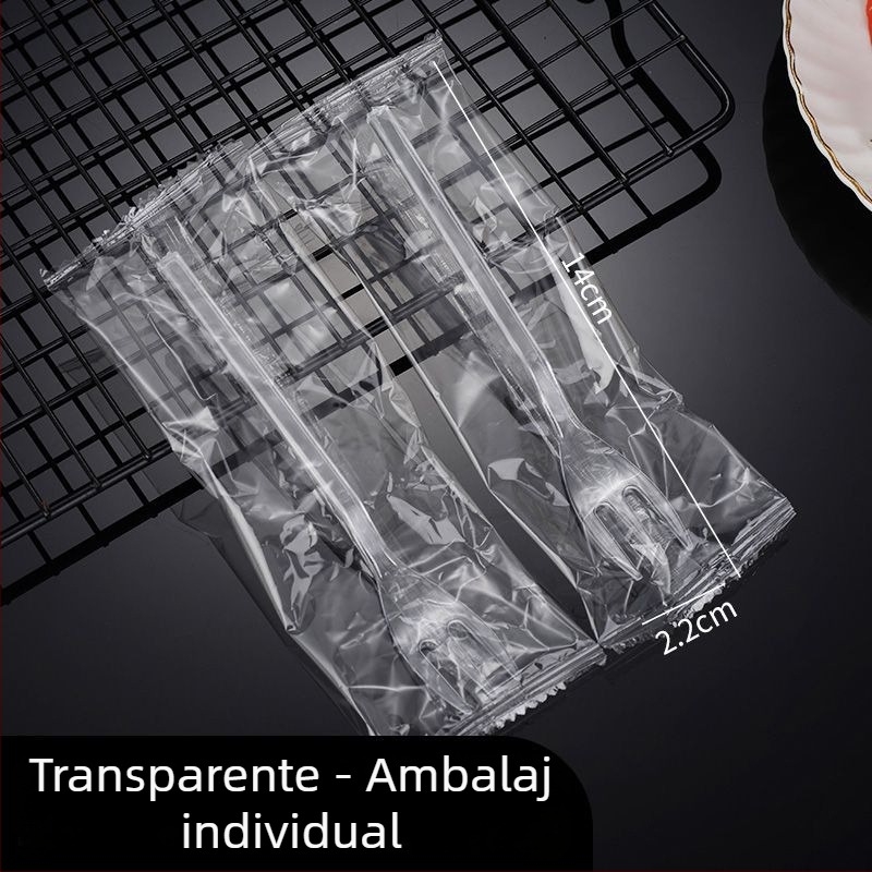 Furculiță pentru fructe, plastic, marcă Liheng, stil modern minimalist, imprimare logo disponibil
