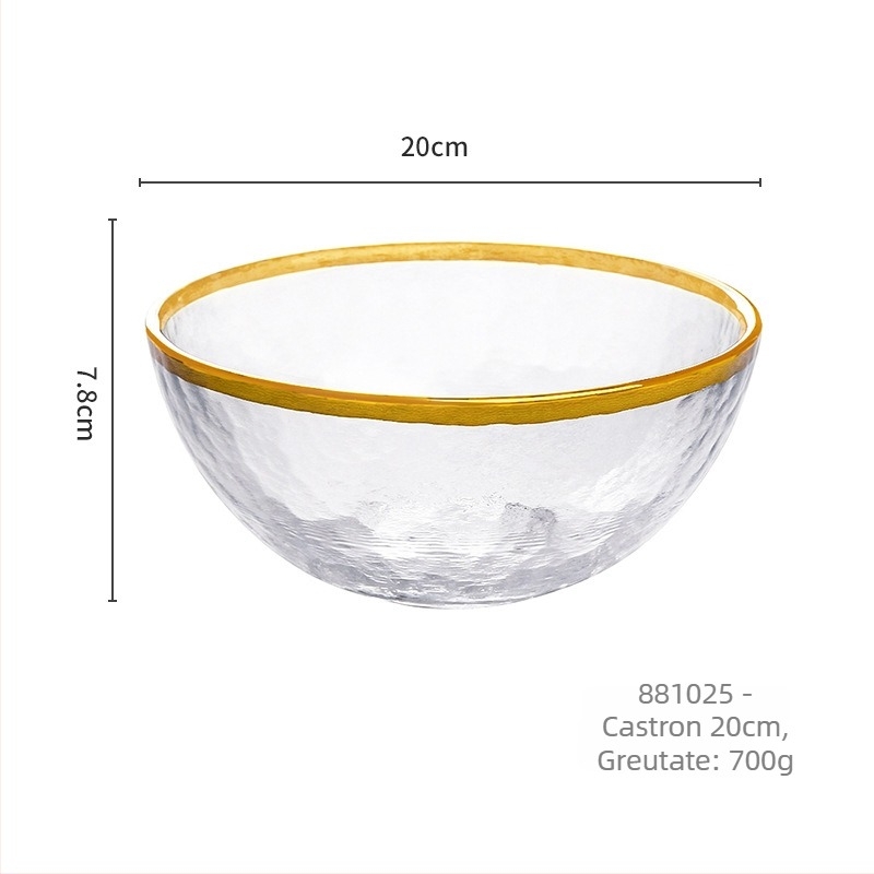 Set de veselă din sticlă de cristal cu glazură pictată manual (compatibil cu microunde; stil modern occidental; 36 piese)