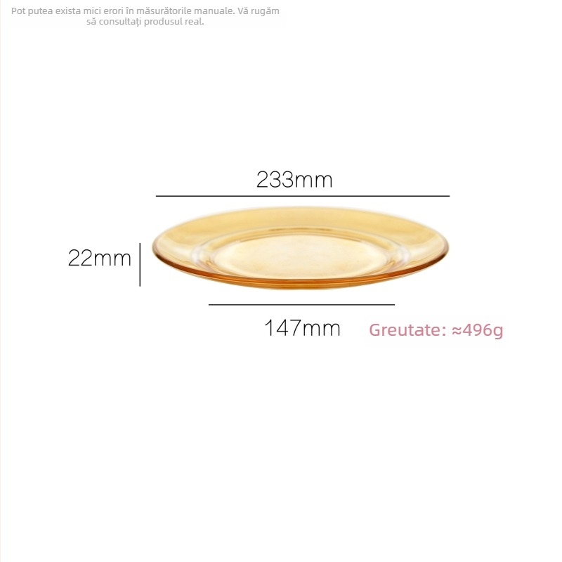 Vas rotund din sticlă pentru cafea și gustări, sticlă rezistentă la căldură, imprimare logo disponibilă, personalizare disponibilă, 6 bucăți în cutie