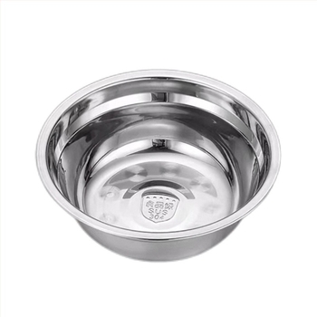 Set de 5 farfurii circulare din oțel inoxidabil, stil modern minimalist, model solid, necompatibil cu microundele