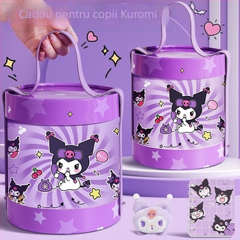 Kuromi găleata de îmbrățișare — Găleată goală pentru DIY pentru copii, laminată, material Opp+Paper, decor pentru birou