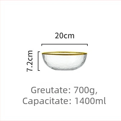 Set farfurii de cină din sticlă, formă rotundă, stil modern minimalist, personalizare cu logo