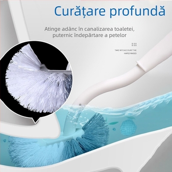 Perie de toaletă în stil japonez, cu mâner lung, peri moi, trei în unu, curățare multifuncțională din plastic
