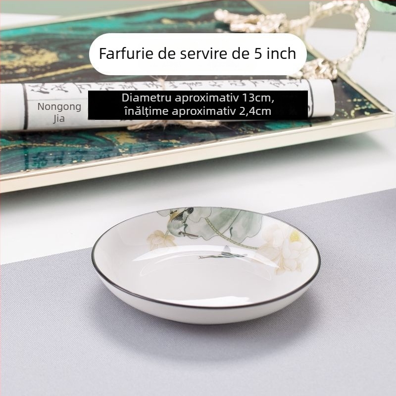 Castroane ceramice pentru dips în stil nordic, pentru uz casnic; imprimare logo disponibilă; ideale ca cadou pentru colegi la conferințe