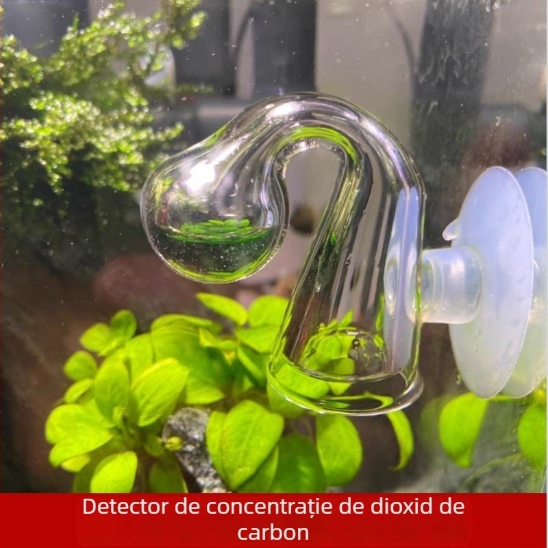 Detector CO2 pentru acvariu pentru monitorizare în timp real a CO2 în acvariu cu plante (Material: Sticlă; Greutate: 0.01; Brand: Unpacking; Categorie: Echipamente pentru acvariu)