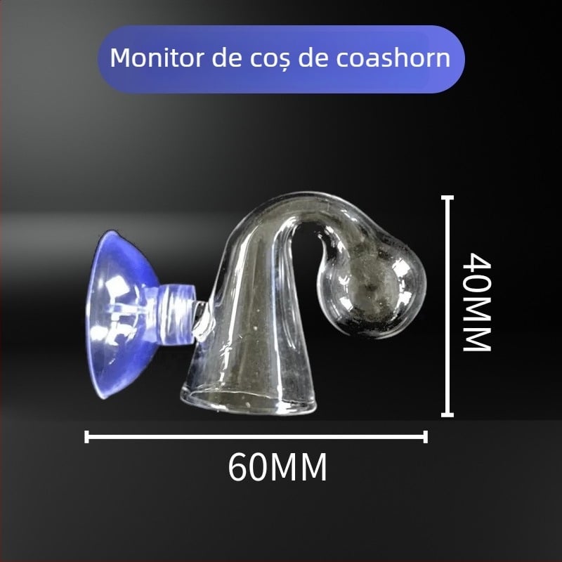 Detector CO2 pentru acvariu pentru monitorizare în timp real a CO2 în acvariu cu plante (Material: Sticlă; Greutate: 0.01; Brand: Unpacking; Categorie: Echipamente pentru acvariu)