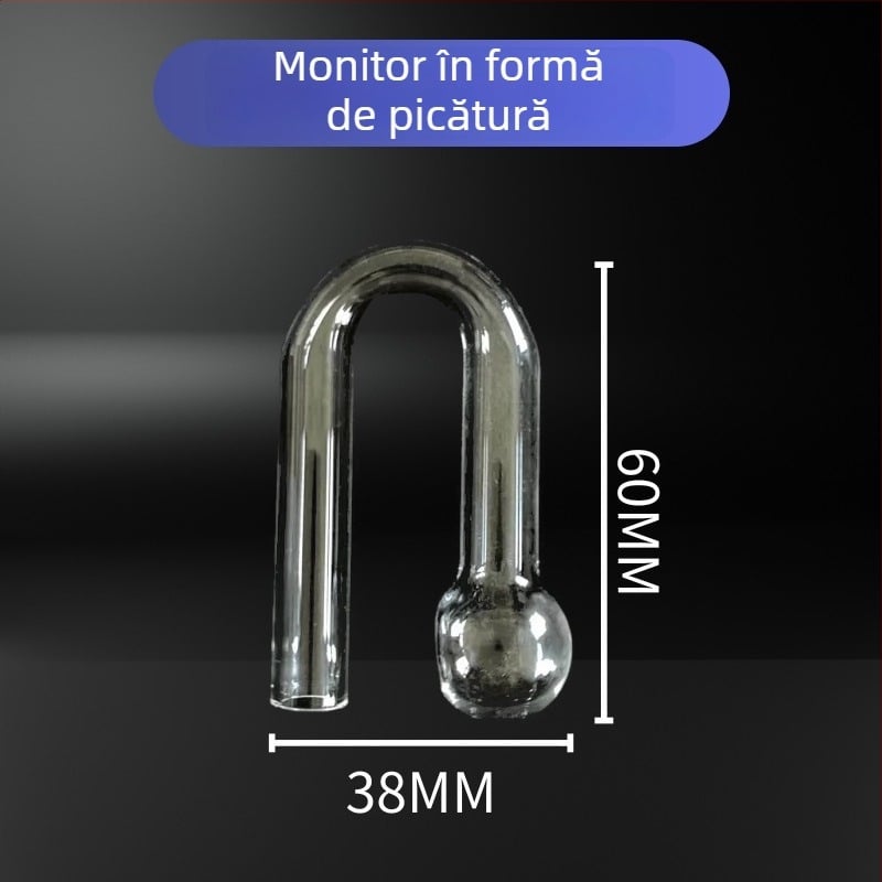 Detector CO2 pentru acvariu pentru monitorizare în timp real a CO2 în acvariu cu plante (Material: Sticlă; Greutate: 0.01; Brand: Unpacking; Categorie: Echipamente pentru acvariu)