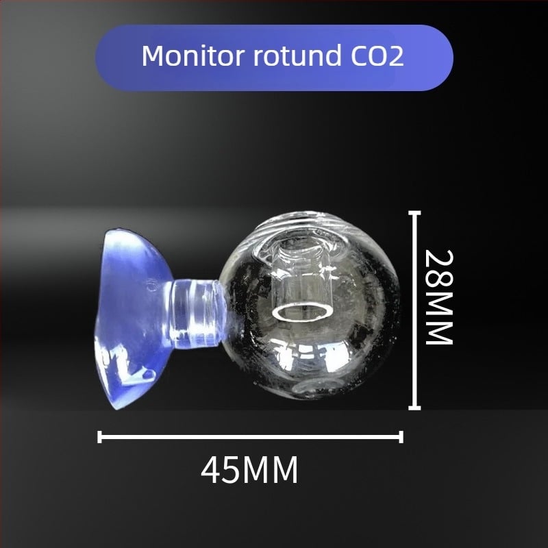 Detector CO2 pentru acvariu pentru monitorizare în timp real a CO2 în acvariu cu plante (Material: Sticlă; Greutate: 0.01; Brand: Unpacking; Categorie: Echipamente pentru acvariu)