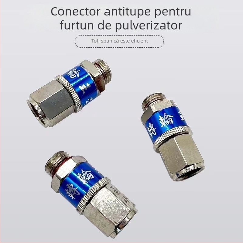 Conductă de pulverizare agricolă cu presiune înaltă, articulație rotativă, conector din cupru, conectare rapidă anti încurcare