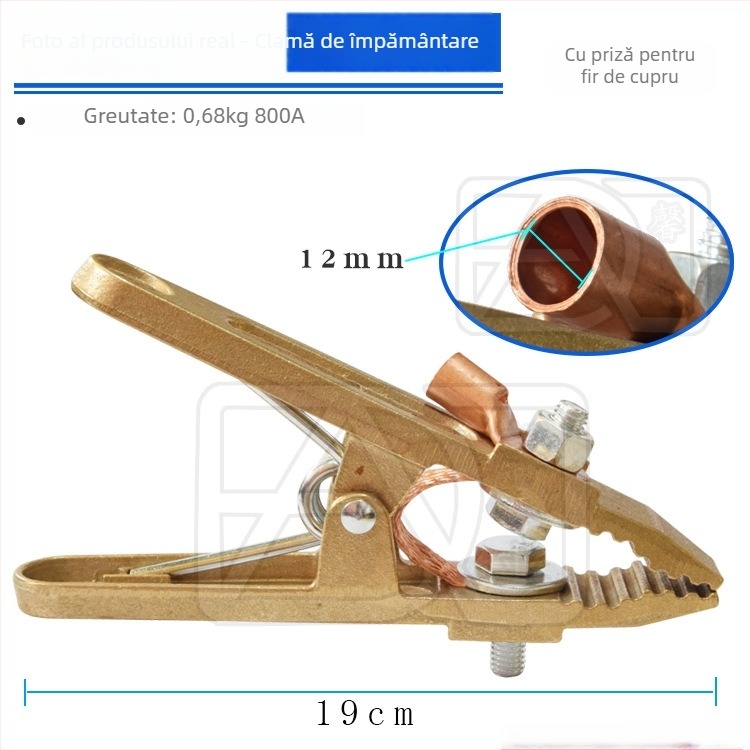 Clema de pământ pentru sudură, din cupru, 300–500 A, Xinye