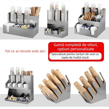 Raft pentru pahare din oțel inoxidabil — construcție îngroșată, stil modern minimalist, greutate 3 kg