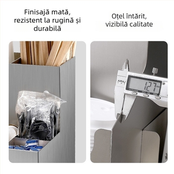 Raft pentru pahare din oțel inoxidabil — construcție îngroșată, stil modern minimalist, greutate 3 kg