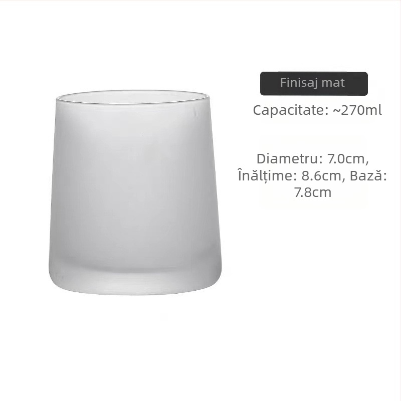 Set de pahare de apă din cristal - formă trapez, finisaj electroplatat, posibilitatea personalizării logo-ului