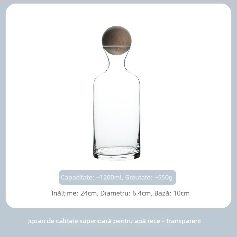 Set de pahare de apă din cristal - formă trapez, finisaj electroplatat, posibilitatea personalizării logo-ului