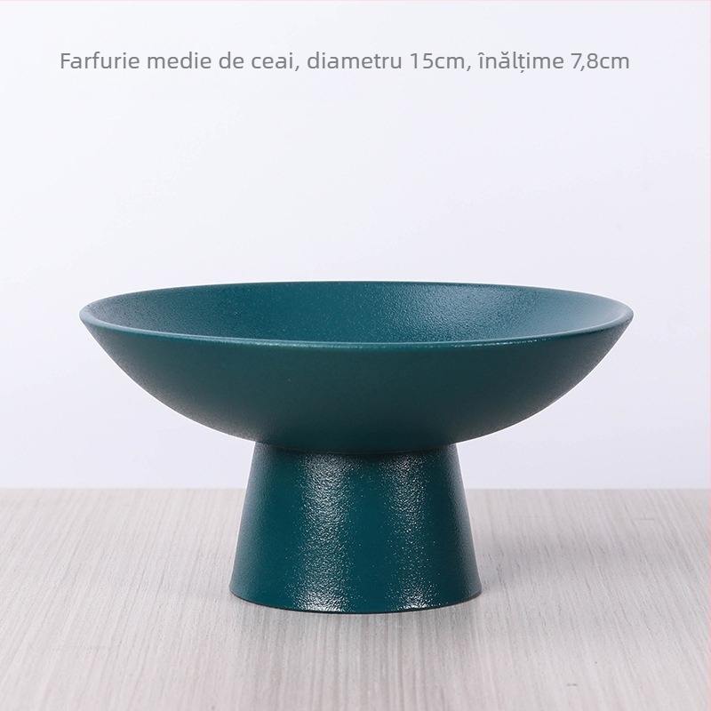 Farfurie de fructe din porțelan, stil retro, Cheng Xi, lansată în 2024