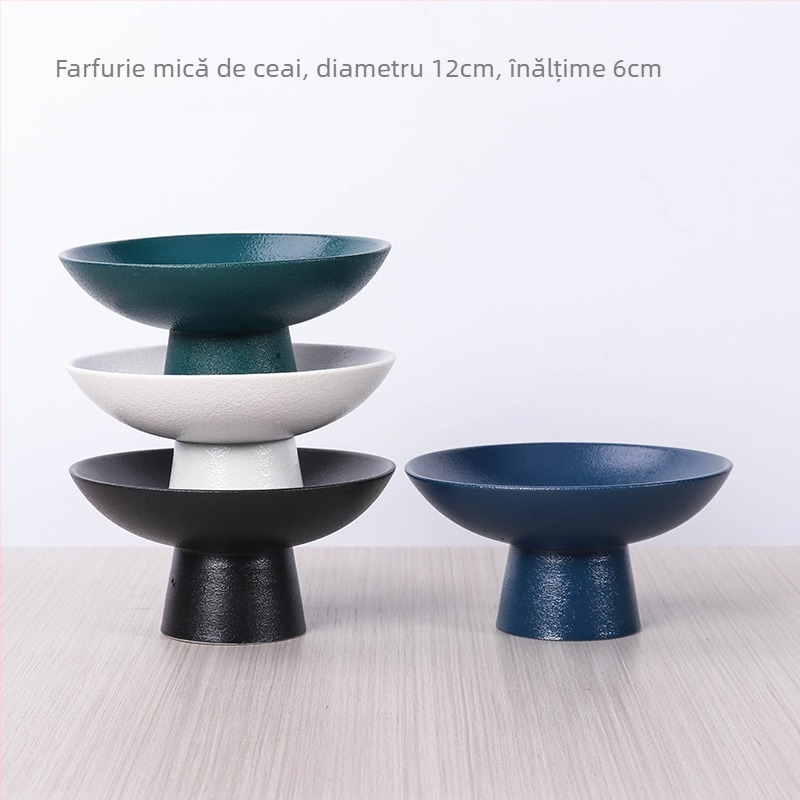 Farfurie de fructe din porțelan, stil retro, Cheng Xi, lansată în 2024