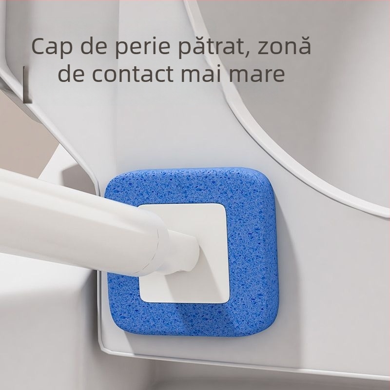 Set de perie pentru WC, de unică folosinţă, cu suport montat pe perete, pentru baie, curățare în colțuri dificile, din plastic
