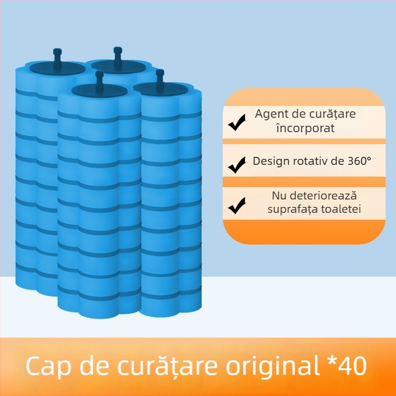 Capăt de înlocuire pentru periuța de toaletă – material burete, pentru băi casnice și cămine