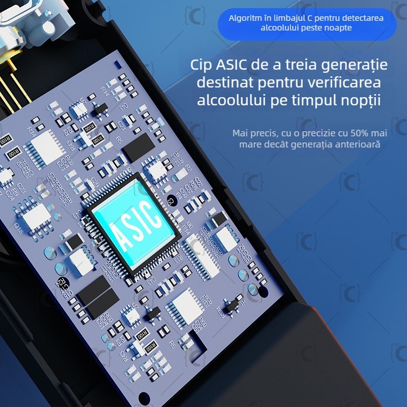 Analizator portabil de alcool prin respirație MR997, RCXAZ, interval de măsurare 0,00–0,19% BAC, precizie ±0,01% BAC, timp de reacție 5 secunde