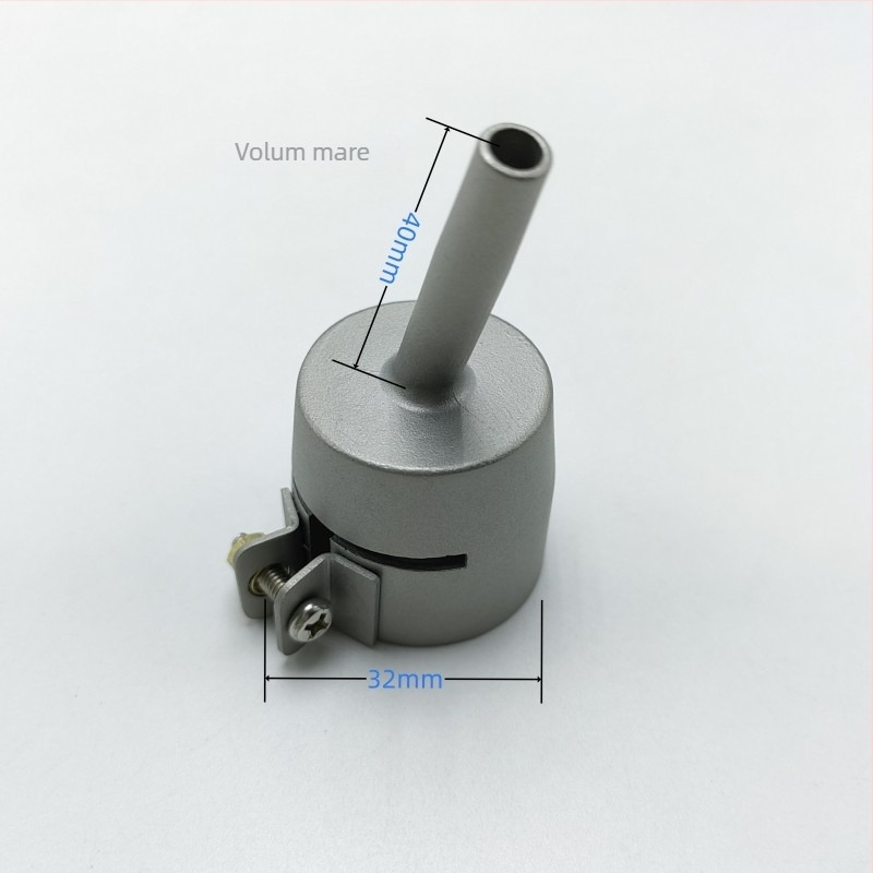 Duza lungă din oțel inoxidabil pentru pistol de sudură cu aer cald pentru plastic, compatibilă cu WP9/20/25/17/18/26, Rongqing hardware