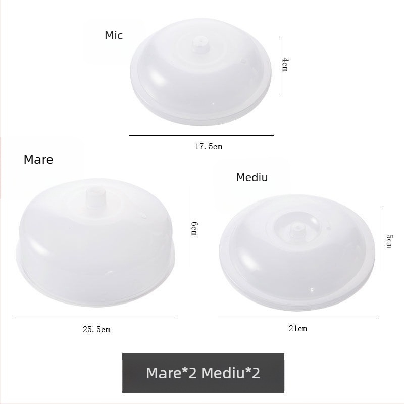 Set de 4 capace din sticlă pentru frigider și cuptor cu microunde, Brand Unique, Neimportat, Stil Simplu