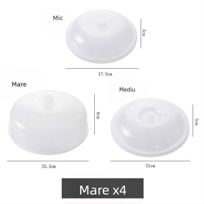 Set de 4 capace din sticlă pentru frigider și cuptor cu microunde, Brand Unique, Neimportat, Stil Simplu