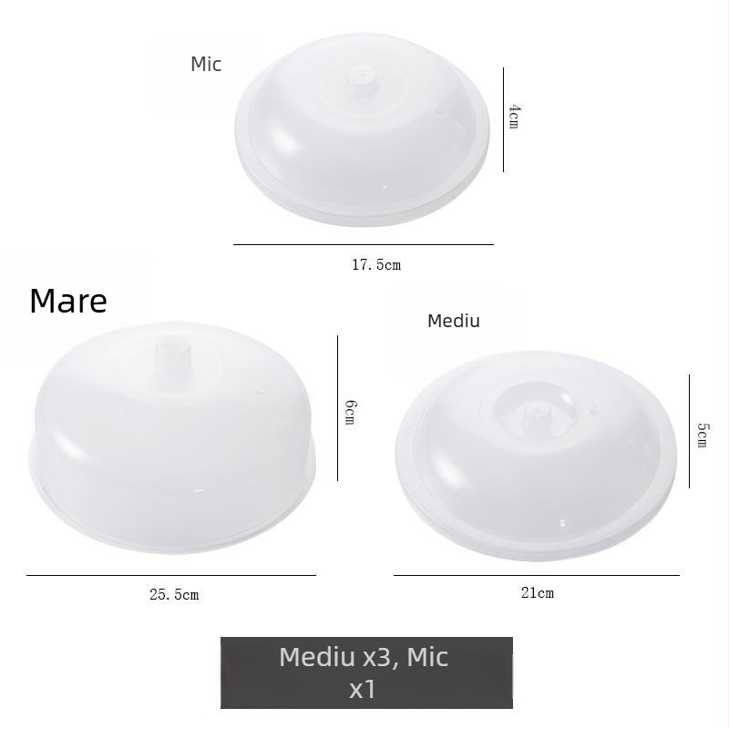 Set de 4 capace din sticlă pentru frigider și cuptor cu microunde, Brand Unique, Neimportat, Stil Simplu