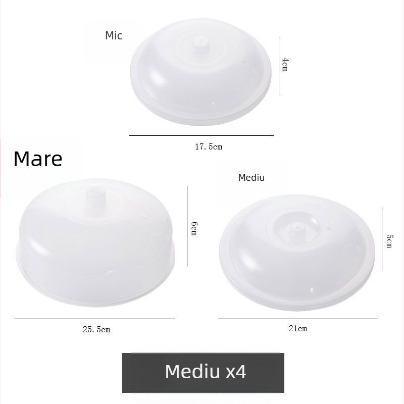 Set de 4 capace din sticlă pentru frigider și cuptor cu microunde, Brand Unique, Neimportat, Stil Simplu