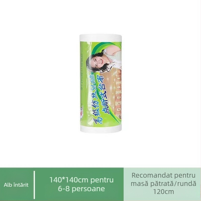Kangwei față de masă de unică folosință din plastic, pătrată, întărită, impermeabilă și rezistentă la ulei, grosime 4