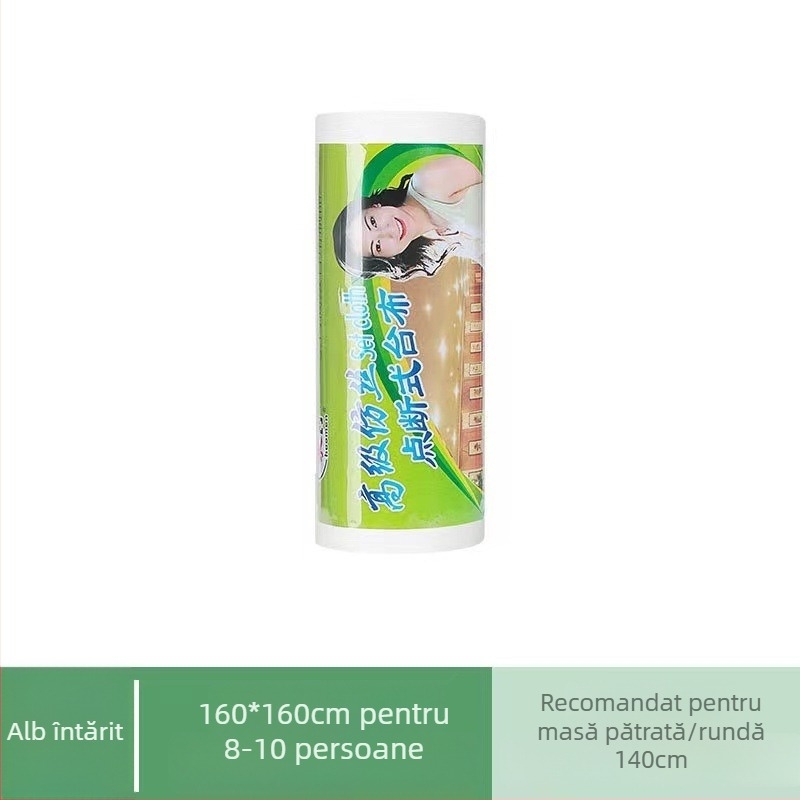 Kangwei față de masă de unică folosință din plastic, pătrată, întărită, impermeabilă și rezistentă la ulei, grosime 4