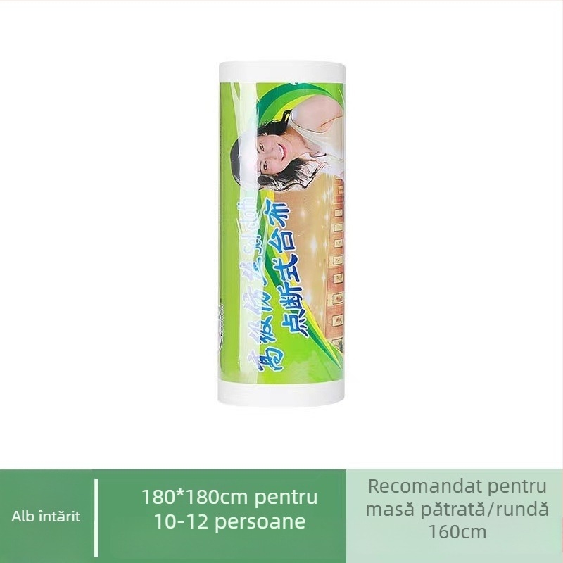Kangwei față de masă de unică folosință din plastic, pătrată, întărită, impermeabilă și rezistentă la ulei, grosime 4
