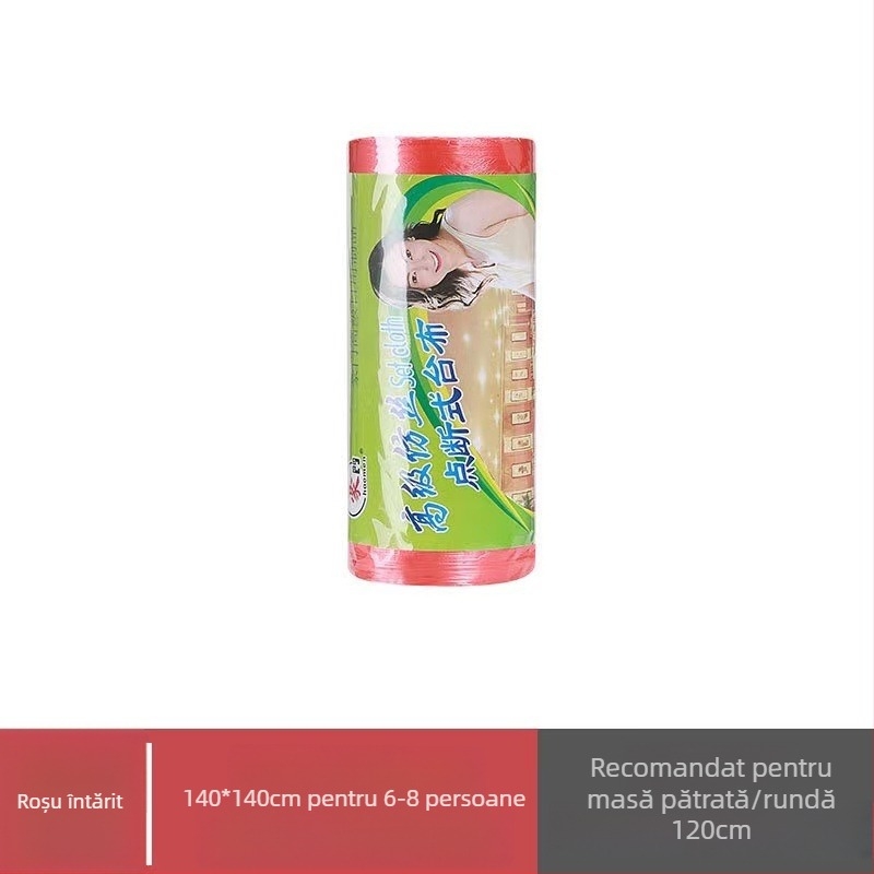 Kangwei față de masă de unică folosință din plastic, pătrată, întărită, impermeabilă și rezistentă la ulei, grosime 4