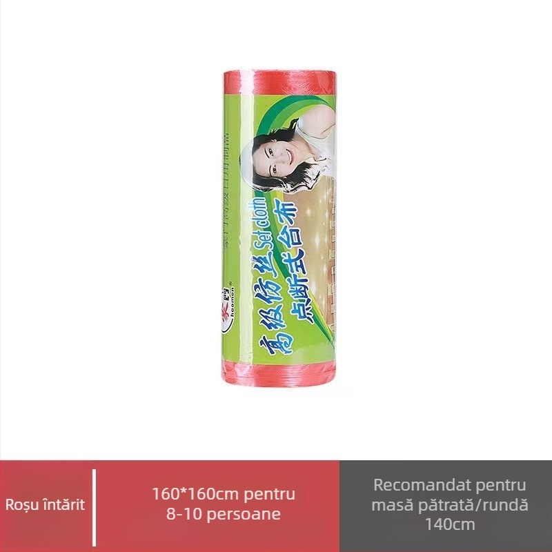 Kangwei față de masă de unică folosință din plastic, pătrată, întărită, impermeabilă și rezistentă la ulei, grosime 4