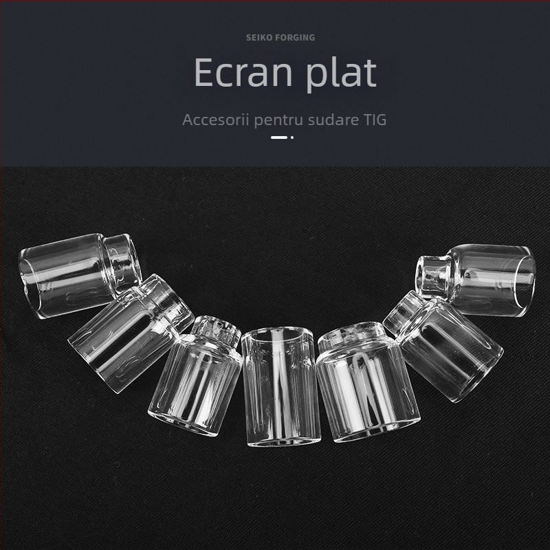 Accesorii pentru pistol de sudură cu arc argon WP-17/18/26 — capac protector transparent și duză de porțelan