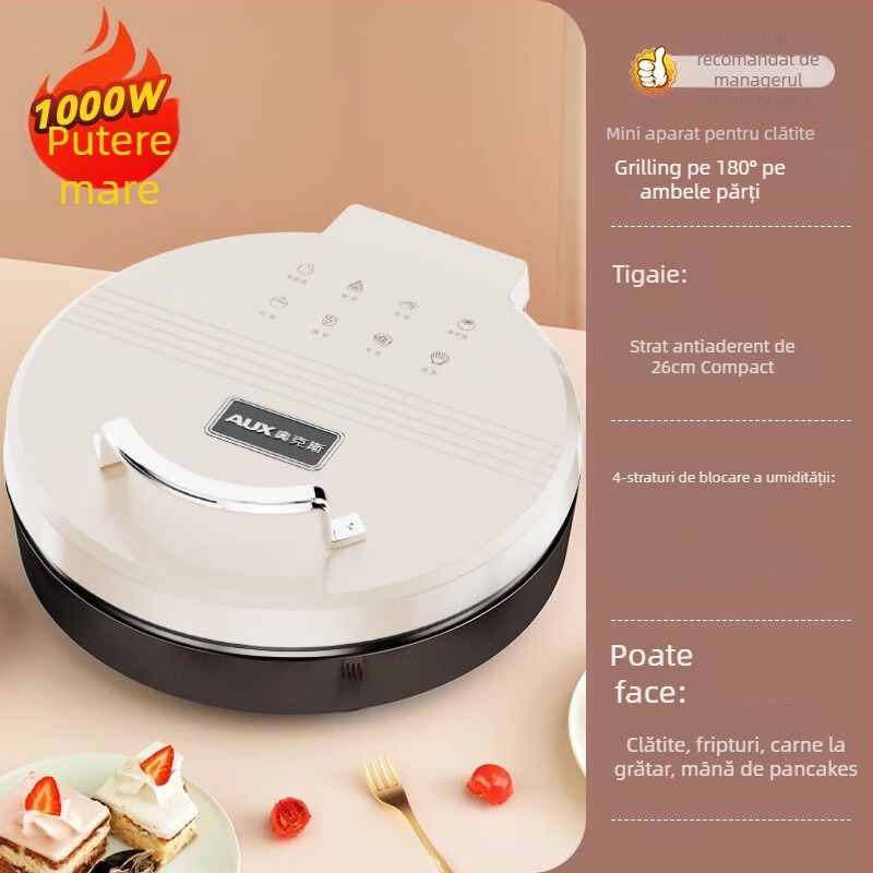 Aux LA-BC26 Tigaie electrică pentru clătite cu încălzire dublă, 220V