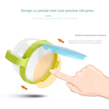 Bol pentru gustări pentru bebeluți, din polipropilenă (PP), pentru copii peste 3 luni, stil simplu